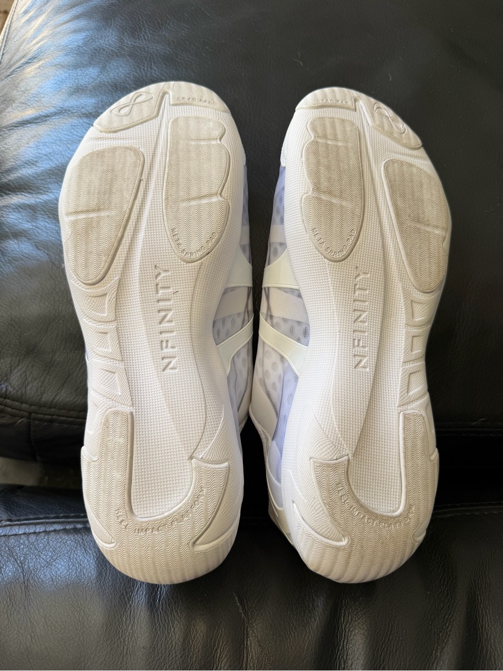 NFINITY Women's White Athletic Cheer Sneakers - Picture 4 of 4